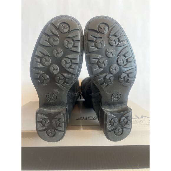 Aquatalia by Marvin K black suede tall riding boots Size 71/2 with Box - Picture 7 of 15